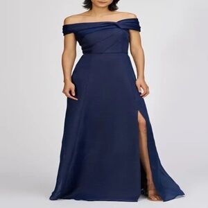 NEW JS COLLECTIONS  Isadora Off-The-Shoulder Organza Gown